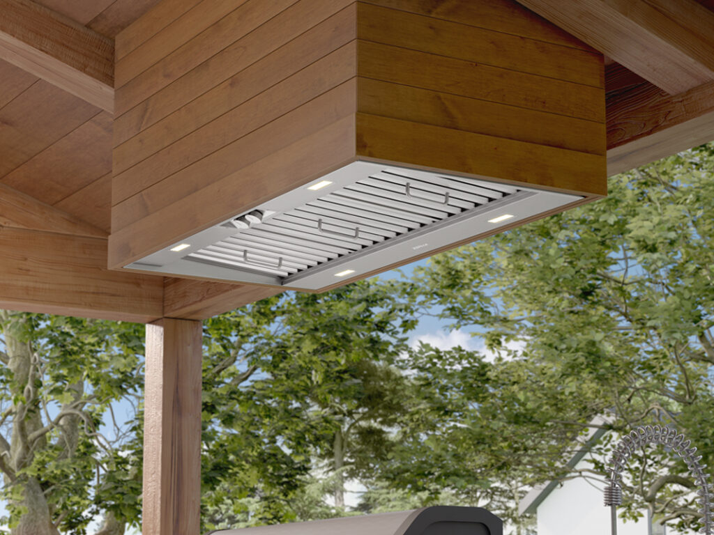 A clean bbq hood and ventilation system after Xtreme Grill Clean services in Bradenton, FL