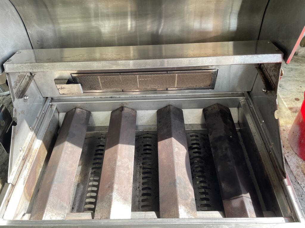 A grill after Xtreme Grill Clean cleaned and serviced it