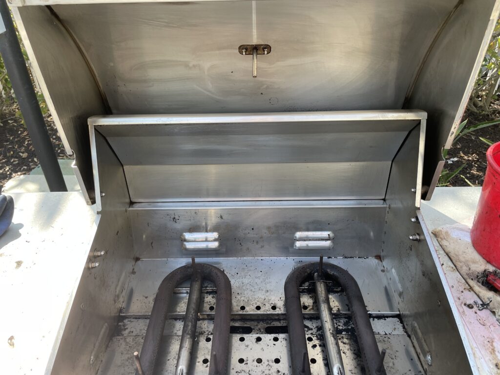 A grill after Xtreme Grill Clean cleaned and serviced it