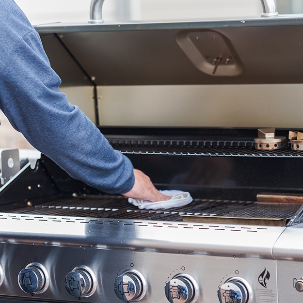 Standalone grill being cleaned by Xtreme Grill Clean in Bradenton, FL